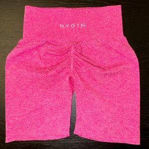 NVGTN Fuchsia Scrunch Seamless Shorts Sz Small